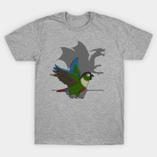 Green Cheekd Conure dragon shadow T-Shirt